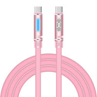 Câble USB-C parfumé avec puce intelligente, charge rapide PD, blindage tressé, transfert haute vitesse pour Android, iOS et ordinateur