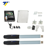 Ouvre-porte automatique robuste 12V DC pour portail battant |   Kit de moteur de portail électrique à double bras linéaire avec télécommande