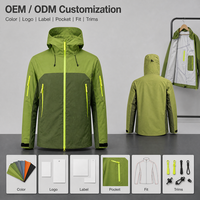 Nueva Chaqueta Impermeable con Construcción sin Costuras, Cortavientos Deportivo con Capucha, Sublimación Gráfica Personalizada para Equipos y Marcas