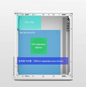 เคสคอมพิวเตอร์ตั้งโต๊ะสไตล์เท่ๆไมโคร atx/m atx/<span class=keywords><strong>itx</strong></span> PC มี<span class=keywords><strong>5</strong></span>ช่องและพัดลมระบายความร้อนรองรับ - Product Image 3