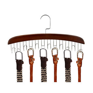 Hanger Organizer Closet Organizer Hanger Multifunctional Wooden Belt Hanger Belts Rack Tie Hanger Scarf Holder Organizer Wardrobe Closet Storage Hanger 8 12 24 Hooks