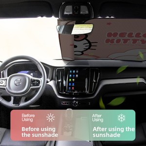 <span class=keywords><strong>Pare</strong></span>-soleil pour <span class=keywords><strong>pare</strong></span>-<span class=keywords><strong>brise</strong></span> avant de voiture San-rio - isolation thermique et protection UV pour utilisation en intérieur - Product Image 3