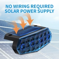 Solarbetriebene Warnblinkleuchten, Anti-Heckaufprall-Leuchten für LKWs & PKWs, Langsam Blinkende Dach-/Heckstoßstangen-Sicherheitsleuchten