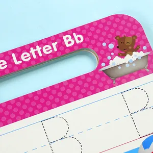 カラフルな印刷ABCワイプ-クリーンブックプレイゲーム子供のためのアルファベットブック教育玩具を学ぶ