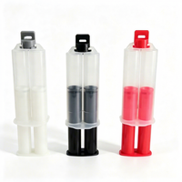 Seringue double JDD 25 ml RATIO 1:1 pour colle bi-composante AB, cartouche de distribution manuelle, seringue adhésive à double chambre