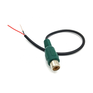 สายเคเบิลเสียง <span class=keywords><strong>RCA</strong></span> ตัวเมียสีเขียว สายรัดสายไฟรถยนต์ สายวิดีโอหัวเดียว AV - Product Image 5