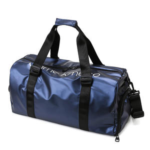 Moda Logo personalizzato impermeabile <span class=keywords><strong>donna</strong></span> uomo <span class=keywords><strong>borsa</strong></span> <span class=keywords><strong>sportiva</strong></span> da viaggio borse da viaggio per palestra a spalla di grande capacità con scomparto per scarpe - Product Image 2