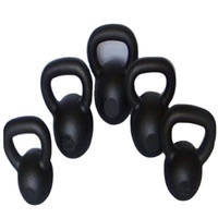 Kettlebell de fitness professionnel réglable en fonte colorée avec revêtement vinyle HL0002-27