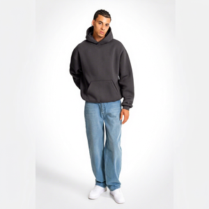 Sudadera con capucha unisex al por mayor, mezcla especial, forro polar suave, con cremallera completa y bolsillo frontal para impresión personalizada - Product Image 1