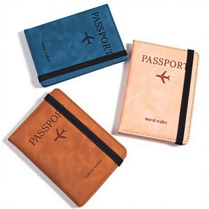 Nuevo Porta Pasaportes de Cuero PU Premium para Mujer con Logotipo Personalizado, Anti-Robo, Impermeable, Cartera de Viaje, Funda Protectora - Product Image 3