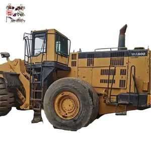 Japan made cheap used Komatsu WA600 wheel loader, Komatsu heavy front end loader 6 ton price low