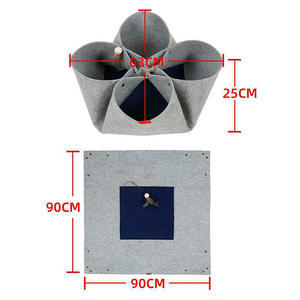<span class=keywords><strong>DIY</strong></span> Designer <span class=keywords><strong>Cat</strong></span> Tunnel Multifunktion ales abnehmbares Filz-Höhlen bett für Kleintiere für den Winter-und Sommer gebrauch - Product Image 4