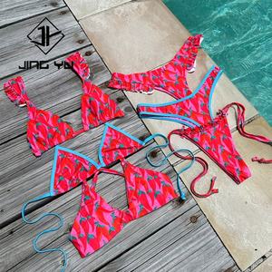 Traje de Baño de Lujo de Alta Calidad para Verano, Bikini Micro de Nailon Reciclado Personalizado con Estampado - Product Image 1