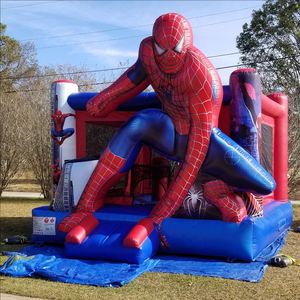 Phổ biến Spider Man <span class=keywords><strong>Inflatable</strong></span> nhảy lâu đài khô trượt Bouncer lâu đài <span class=keywords><strong>Inflatable</strong></span> Spiderman Bounce House <span class=keywords><strong>Combo</strong></span> cho trẻ em bên - Product Image 4