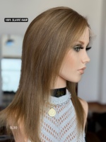 Perruque Lace Front en Cheveux Humains Européens SHY, Couleur Blonde, Cuticules Alignées, Cheveux Européens à Mouvement Naturel, Vente en Gros pour Distributeurs