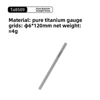 Paille en titane pur réutilisable à pointe plate, écologique et portable, pour thé au lait, café, usage extérieur et domestique