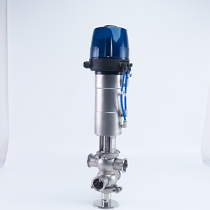 Sanitaire En Acier Inoxydable à 4 Voies Double Siège Vannes Anti-Mélange - Product Image 2