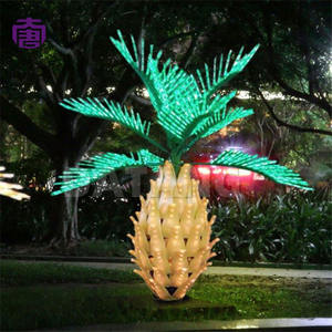 Luz LED Decorativa con Forma de Palmera, Hojas Tropicales, IP65 Impermeable, Color Personalizable, para Navidad, Calles, Centros Comerciales, Festivales - Product Image 2