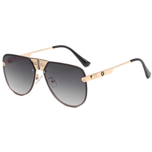 FRIENDS 2021 Nouveauté Lunettes de soleil de marque <span class=keywords><strong>Laser</strong></span> Design Grand Cadre Pilote Personnalisé Mode pour Hommes - Product Image 4