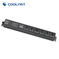 Unité de distribution d'alimentation Coolnet Smart K Series en alliage d'aluminium 1.5U 24 voies avec surveillance environnementale