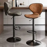 Chaise de bar moderne en métal empilable, légère, durable, écologique, stable, avec pieds en fer, pour usage commercial, bureau à domicile, hôtel, bar à domicile