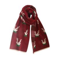 Zifeng OEM Hiver Nouvel An Noël Jacquard Tricoté Doux En Peluche Flocon De Neige Pashmina Châle