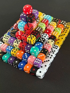 <span class=keywords><strong>Dés</strong></span> <span class=keywords><strong>en</strong></span> acrylique de 16 mm, <span class=keywords><strong>couleur</strong></span> unie, coins arrondis, 6 faces (D6) pour jeux de société, RPG et divertissement - Product Image 5