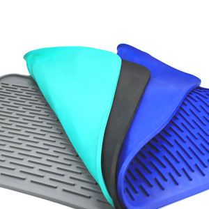 Napperon en Silicone pour ustensiles de cuisine, 4 pièces, support résistant à la chaleur, tapis de séchage pliable - Product Image 6