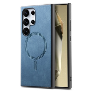 Funda Magnética con Carga Inalámbrica de Cuero PU 2024 para Samsung S25 S24 S23 Ultra Plus - Product Image 3