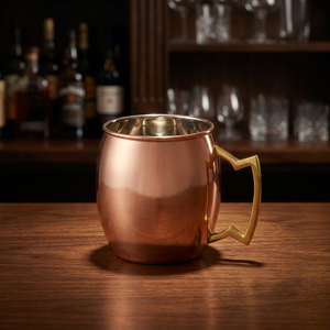 Copper Moscow Mule <b>Mug</b> <b>Double</b> <b>Wall</b> Drinkware with Handle Large Capacity Portable Home Party Wedding Travel Indian Home Crafts - Product Image 3