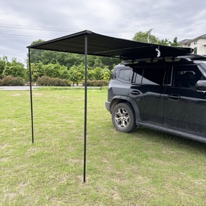 2m * 3m <span class=keywords><strong>Auvent</strong></span> latéral pliable sur le toit pour SUV <span class=keywords><strong>Auvent</strong></span> de toit rétractable pour voiture Camping pour 4WD Caravan Tent Catégorie Produit - Product Image 2