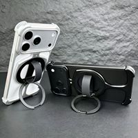 Étui de téléphone en alliage d'aluminium Série Trophy pour iPhone 18 Pro Max 17 Pro Max 16 Pro Max, support rotatif à 360° antichoc
