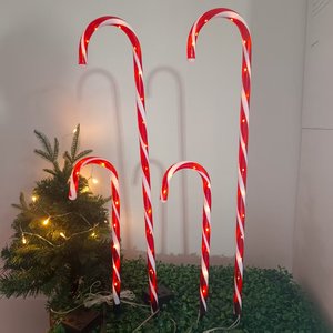 IP44 estilo estrella al aire libre Navidad jardín decoración resistente a la intemperie paisaje lámpara bastón diseño <span class=keywords><strong>Solar</strong></span> LED bastón de caramelo Luz - Product Image 4