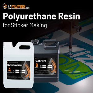 Linh Hoạt Trong Suốt Độ Nhớt Thấp Nhựa Polyurethane 1:1 Siêu Vàng Kháng Mềm Polyurethane Nhựa Cho Dán Làm - Product Image 2