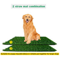 Alfombra de Césped Artificial Verde para Perros, Resistente, Fácil de Limpiar, para Entrenamiento de Orinal