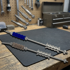 Ensemble d'extracteurs manuels d'ongles intramédullaires en acier avec poignées en silicone et en bois pour usage chirurgical orthopédique - Product Image 2