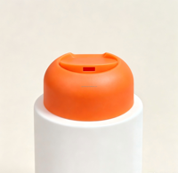Bouteilles compressibles OEM en plastique PP 28 mm à double couche avec bouchon disque, grande capacité, surface bombée et fermeture à clip pour savon liquide et parfum