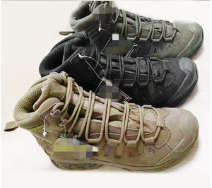 Bottes tactiques TSB1 de haute qualité en camouflage noir, kaki et vert foncé - Product Image 6