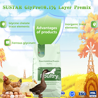 SUSTAR GlyPro X811 0,1% Concentré de poulet en prémélange alimentaire – Qualité alimentaire pour volailles pondeuses et poulets de chair