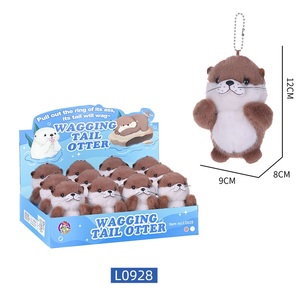 Portachiavi Peluche a Forma di Lontra Adorabile Best-Seller con Funzione Antistress Super Morbido per Regalo di Compleanno - Product Image 4