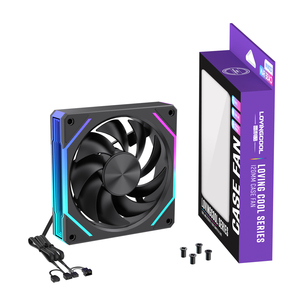 Lovingocool Tùy Chỉnh <span class=keywords><strong>CPU</strong></span> Quạt Làm Mát 120Mm Máy Tính Chơi Game Tiếng Ồn Thấp 4 Pin Thủy Lực Mang 1600Rpm RGB PC Trường Hợp Nhựa Tản Nhiệt - Product Image 5