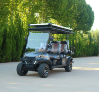 Voiturette de golf électrique personnalisée Rainbow 6 places avec batterie au lithium 72V et moteur 5kw certifiée DOT pour les terrains de golf et les clubs