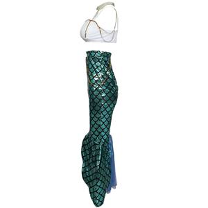 Costumes de mascarade sexy pour adultes, tenue de cosplay sirène, jupes et soutien-gorge pour soirées d'Halloween et jeux de rôle en boîte de nuit - Product Image 3