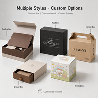 Boîte cadeau en papier personnalisée avec logo imprimé, boîte rigide pliable, fabricant OEM pour les produits de thé, cosmétiques, parfums