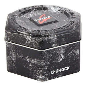 Boîte de rangement pour montres avec logo personnalisé, emballage cadeau OEM, boîte en métal noir hexagonale de luxe, boîte en étain noire fossile - Product Image 4