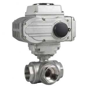 Vanne à bille électrique à trois voies en acier inoxydable Covna Manufacture DN25 1 pouce AC220V à très haute pression - Product Image 4