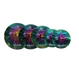 Platillos de Bajo Volumen Vansir Rainbow Colorful Alloy para Práctica, Juego de 4 Piezas, 14\" 16\", Calidad Profesional de Alto Grado - Product Image 1