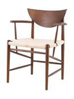 Chaises de jardin de bureau, chaises de salle à manger, chaises de restaurant, best-seller, style nordique moderne, bois naturel brun, canne, rotin