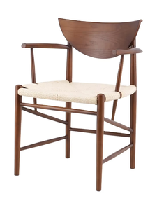 Chaises de jardin de <span class=keywords><strong>bureau</strong></span>, chaises de salle à manger, chaises de restaurant, best-seller, style nordique moderne, bois naturel brun, canne, rotin - Product Image 3