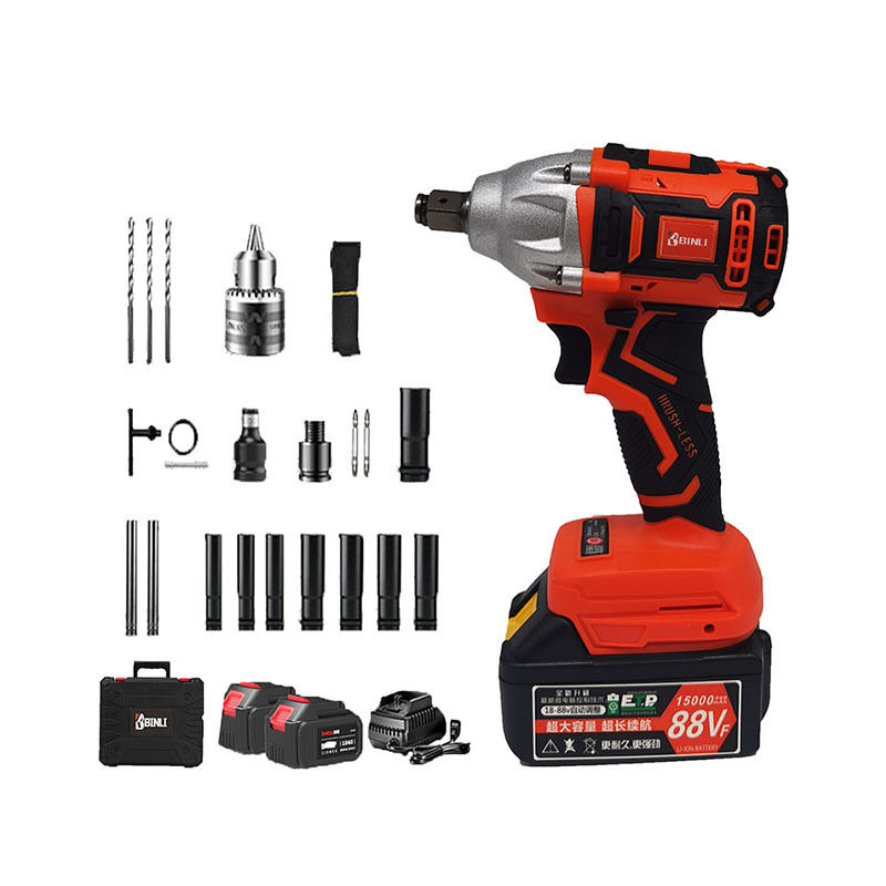 88V Li-Ion Battery Rechargeable Brushless Cordless Torque Wrench Adjustable For Sale